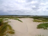 Aussicht von den Dünen an der dänischen Nordseeküste bei Nymindegab