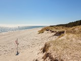 Beach and dunes at Grenaa, Djursland peninsula, Denmark