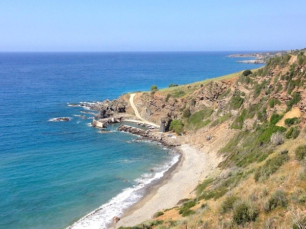 Küste auf dem Weg nach Kato Rodakino, Kreta