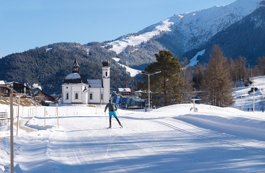 Langlaufloipe in Seefeld, Tirol