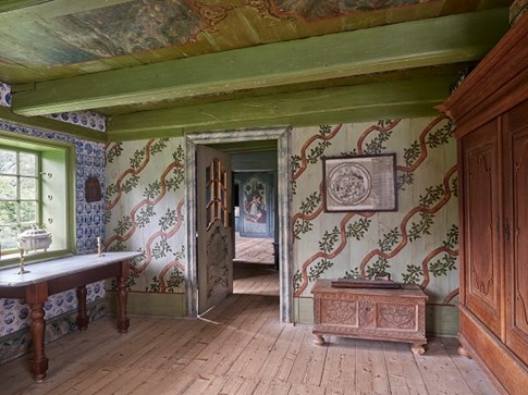 Die schöne Inneneinrichtung im Nationalmuseets Kommandørgård