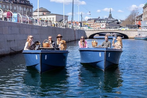 2 Familien mit Hunden in GoBoats