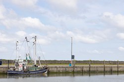 Fischerboote am Kai in Havneby