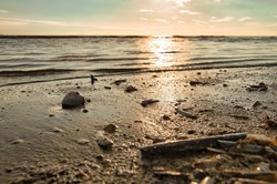 Sonnenuntergang am Strand von Blavand