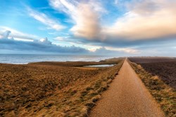 Dänische Küste am Leuchtturm Bovbjerg bei Lemvig