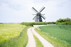 Historische Windmühle in Vestervig