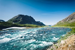 Mitternachtssonne in Lappland