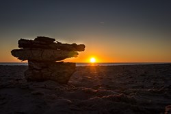 Sonnenuntergang Vedersø Klit