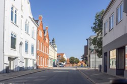 Straße in in Nykøbing Mors, Insel Mors