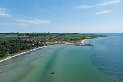 View from Skodshoved Strand and Aarhus
