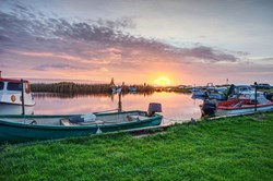 Ringköbing Fjord, Sonnenaufgang