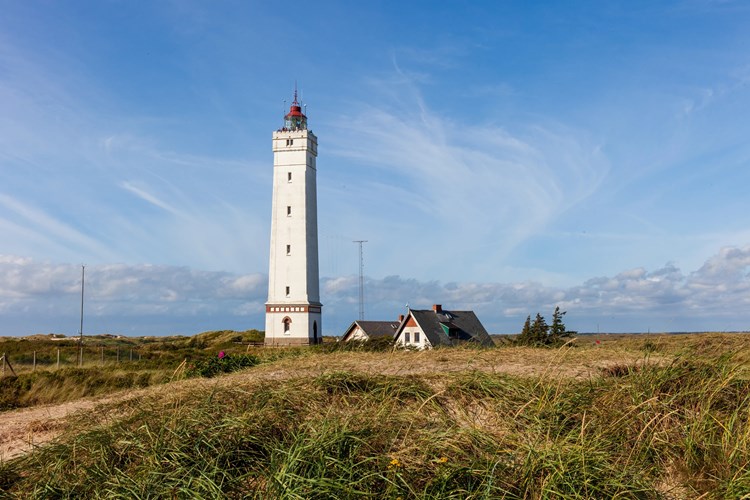 Leuchtturm von Blavand – markantes Wahrzeichen inmitten von Dünen und weiter Küstenlandschaft