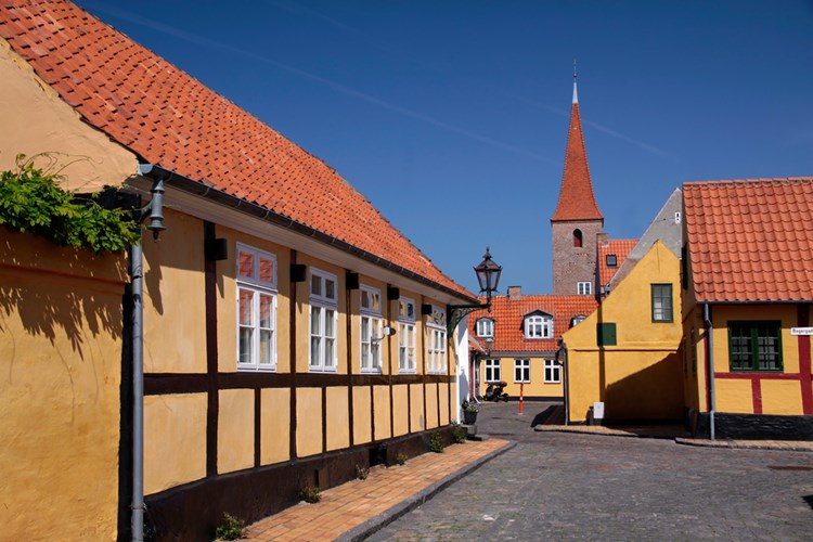 Historisches Stadtzentrum in Rönne auf Bornholm