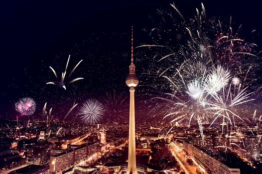 Feuerwerk am Berliner Fernsehturm