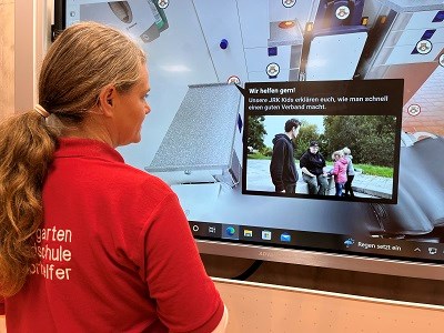 Der virtuelle Krankenwagen am Bildschirm