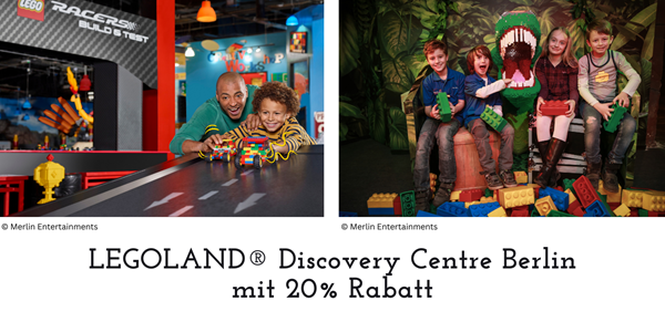 LEGOLAND® Discovery Centre Berlin mit 20% Rabatt