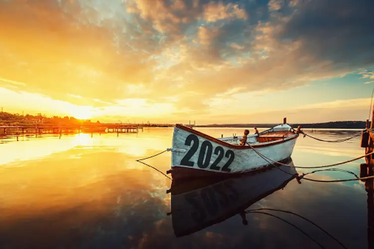 Boot mit Zahl 2022