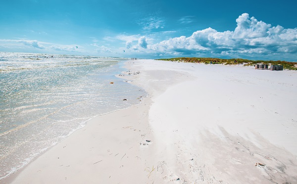 Dueodde Strand von Bornholm in Dänemark