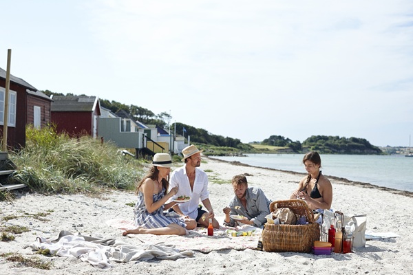 Picknick am Strand von Ærøskøbing auf Ærø