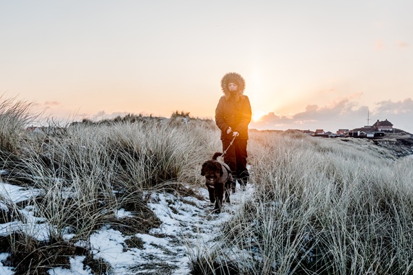 Winterliche Gassirunde in Klitmøller