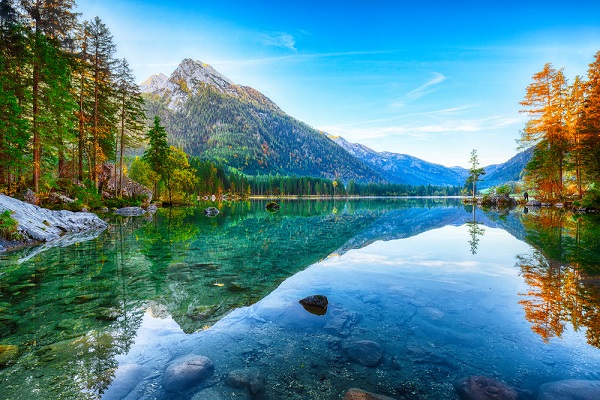 Hintersee in den Alpen