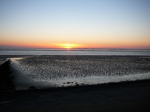 Sonnenuntergang über Watt und Nordsee Foto Objekt Nr 552-130511©Feline Holidays