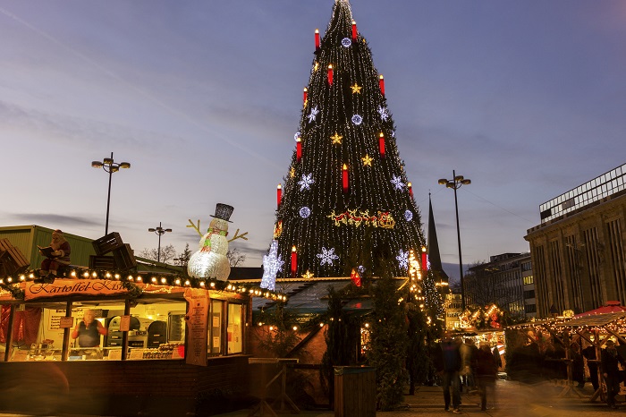 Weihnachtsbaum auf dem Dortmunder Weihnachtsmarkt