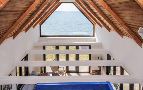 Wunderschöner Wasserblick aus einem Giebelfenster vom Ferienhaus