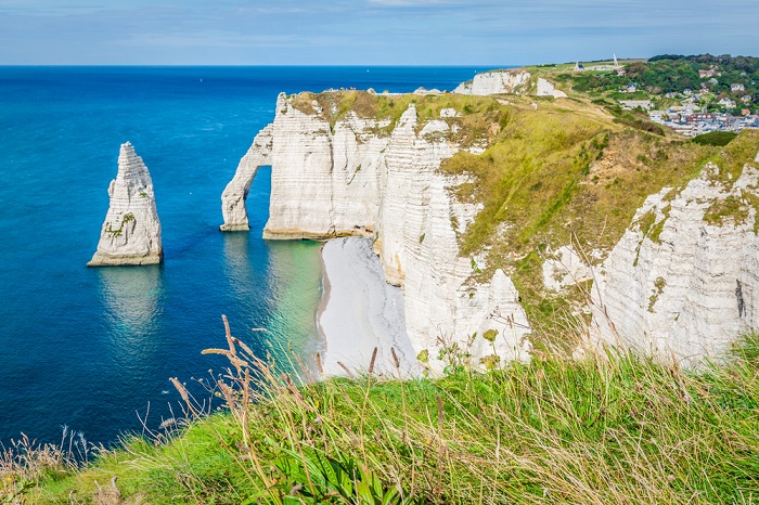Klippen von Étretat in der Normandie