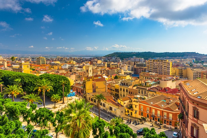 Haupstadt Cagliari, Sardinien