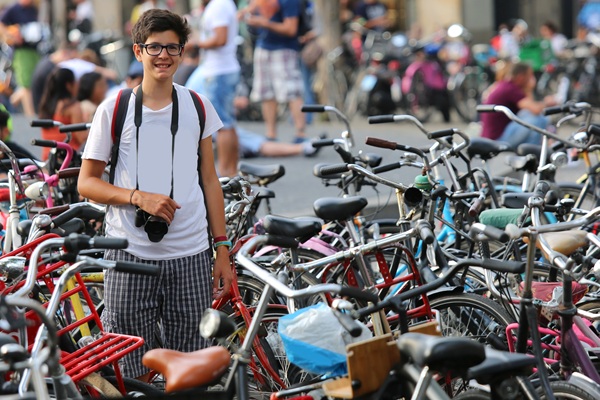 Teenager in Amsterdam 