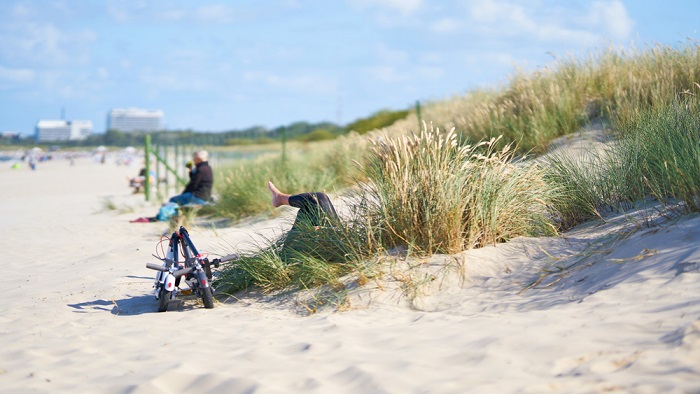 Sommertag am Strand von Swinemünde