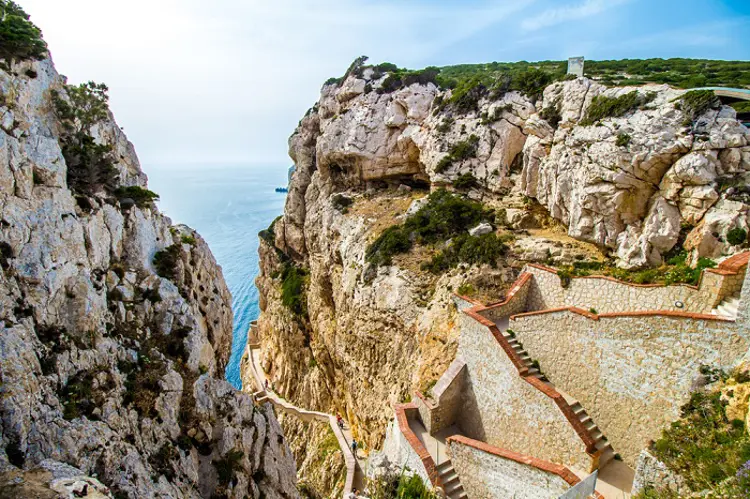 Treppe zur Neptun-Grotte