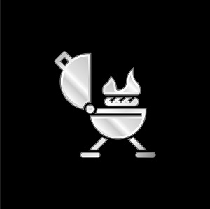 Zeichnung von einem Grill mit Flammen