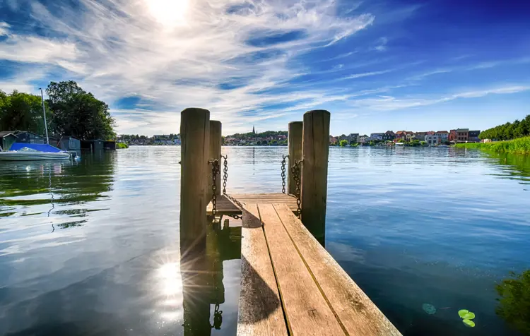 Bootssteg am Malchower See