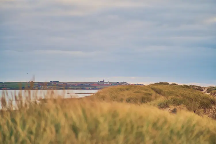 Blick auf Ferring über die Dünen