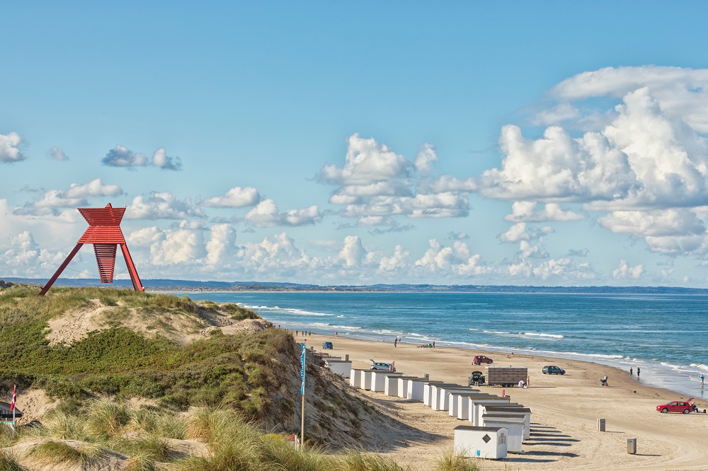 Der Strand von Blokhus an der dänischen Nordseeküste