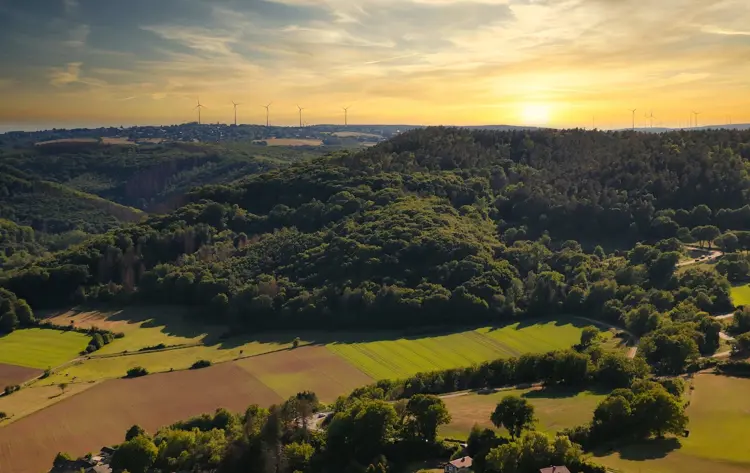 Die Eifel im Sonnenuntergang