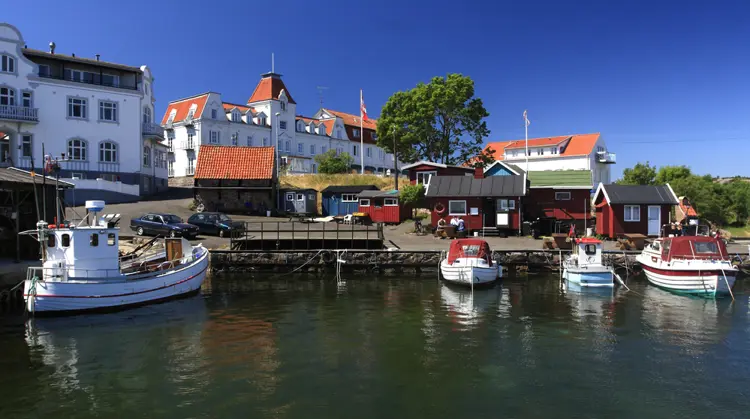 Der Hafen in Sandvig auf Bornholm