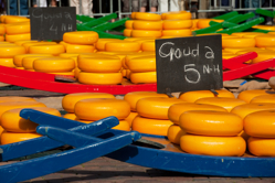 Holländischer Käse auf einem Marktstand