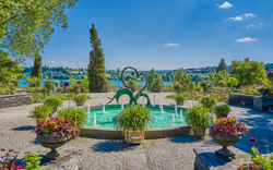 Insel Mainau, Brunnen im Garten des Barockschlosses