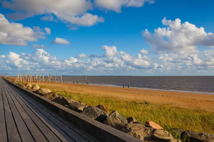 On the empty beach, Hjerting, Jutland, Denmark
