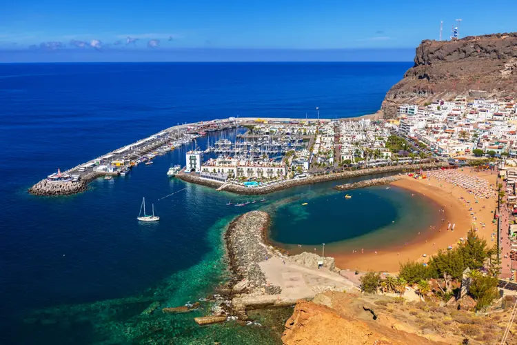 Puerto de Mogan an der Küste von Gran Canaria