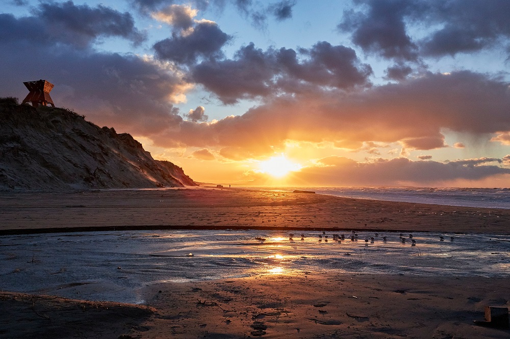 Sonnenuntergang Blokhu Strand
