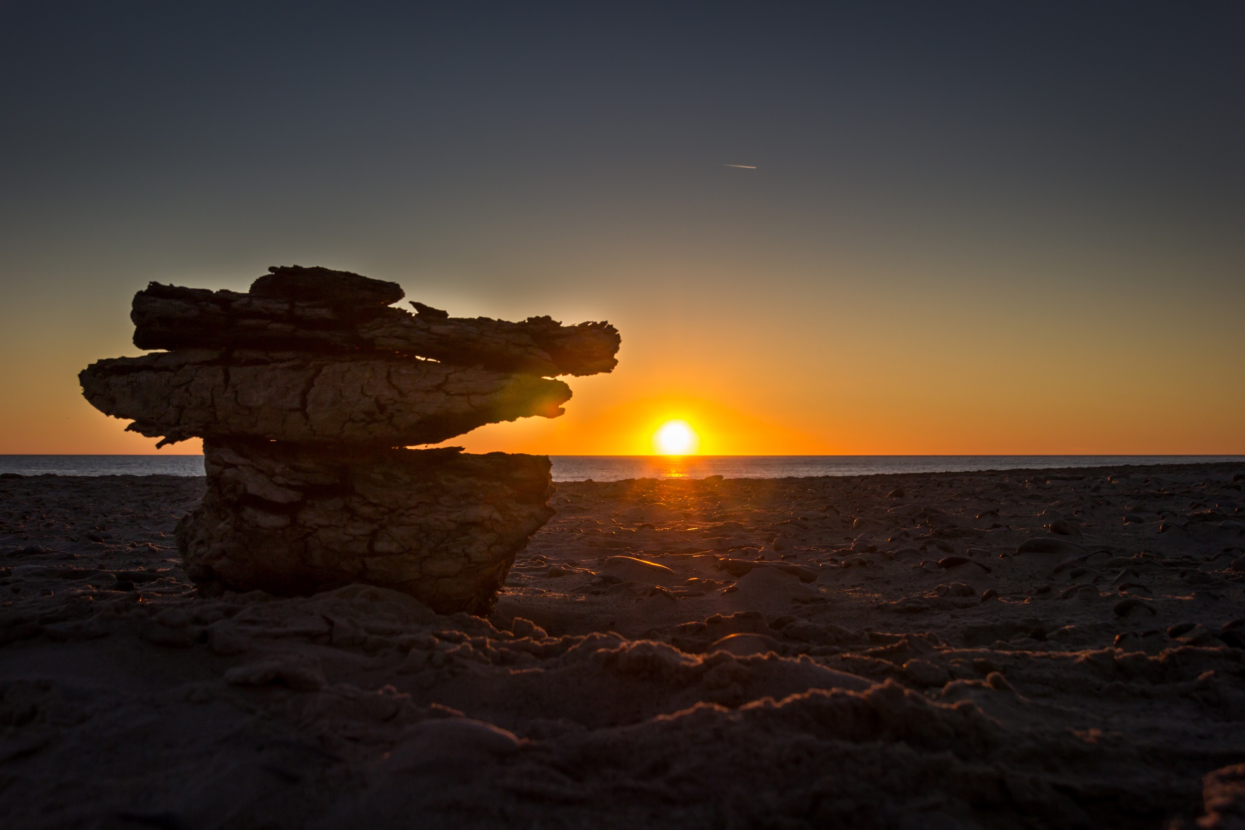 Sonnenuntergang Vedersø Klit