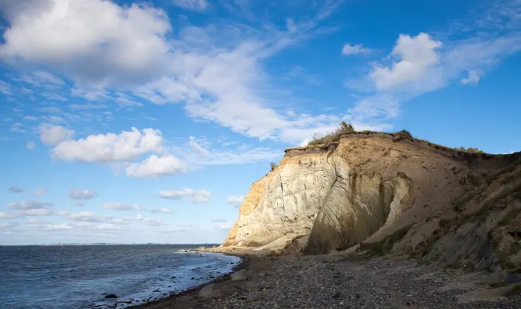Steilküste auf Fur, Dänemark