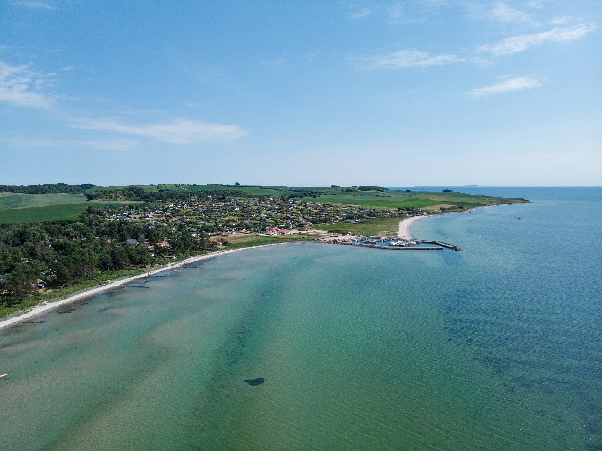 View from Skodshoved Strand and Aarhus