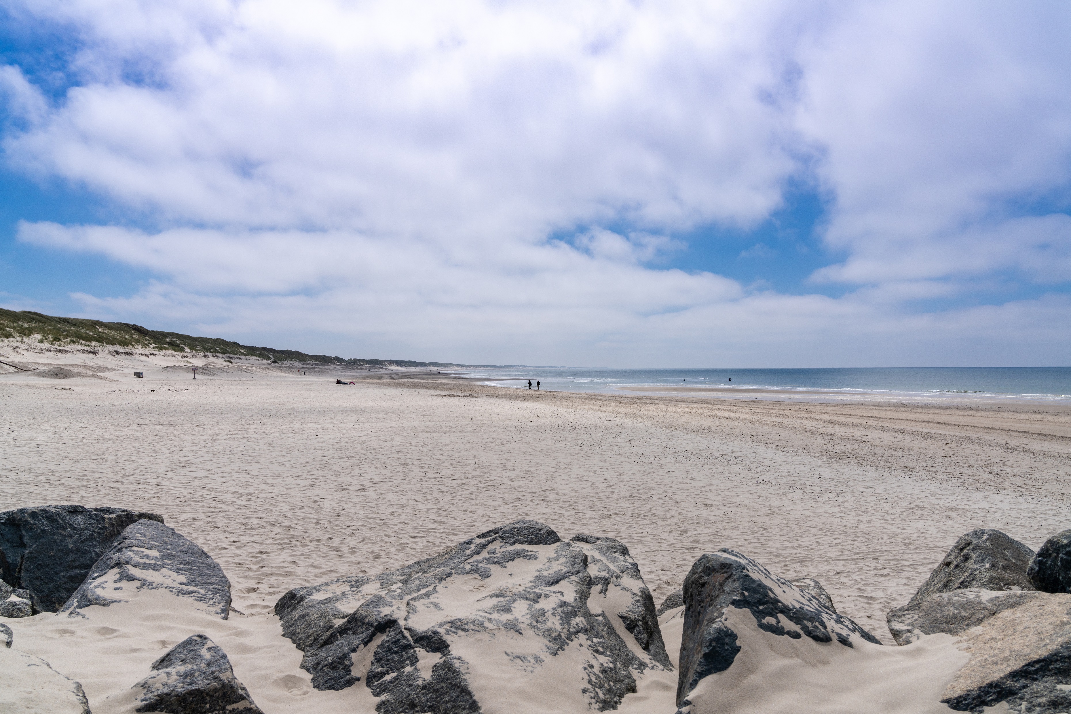 the beautiful beaches of western Denmark at Hvide Sande