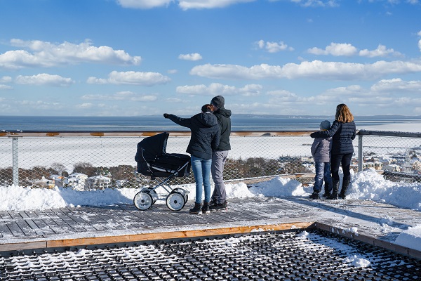Aussicht im Winter - Baumwipfelpfad Usedom