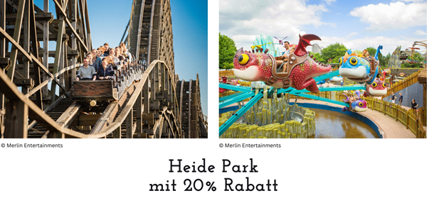 Heide Park mit 20% Rabatt